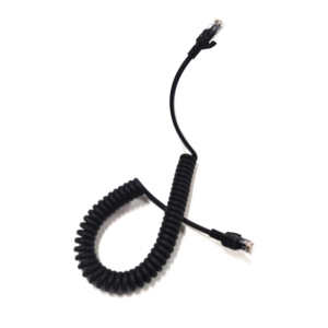 Rj9 Rj45 Rj50 UTP Cat6 câble spiralé réseau câble de téléphone électrique câble spiralé étanche extérieur - Product Image 3