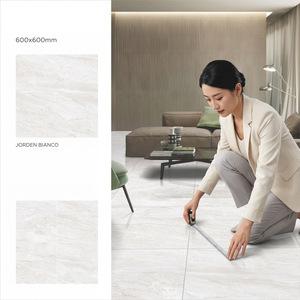 Kiyara Beige GVT PGVT Porcelain <b>Floor</b> Tiles 600x600mm Polished Marble Look for Showrooms - Product Image 5