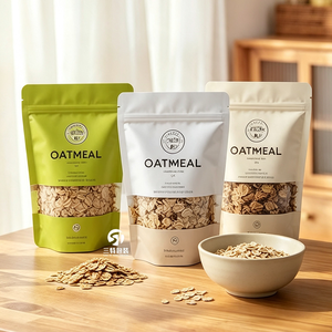 Bolsas de Papel Kraft Personalizadas de Grado Alimenticio con Cierre y Orificio para Colgar, para Frutos Secos, Nueces y Alimentos Liofilizados, 100g 250g 500g - Product Image 1