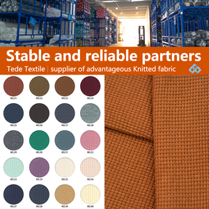 थोक 220gsm कपास 46% पॉलिएस्टर वाफले कपड़े cvc नरम आरामदायक शादी परिधान टी-शर्ट जैकेट हूडी - Product Image 4