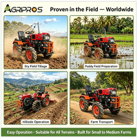 Tractor Agrícola de 12 HP, Monocilíndrico, Refrigerado por Agua, Diésel, 2WD, para Cultivo Agrícola, con Certificación CE