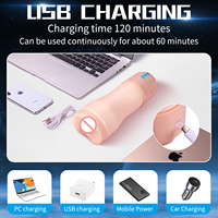 Masturbador Masculino Eléctrico con Vibración y Succión, 10 Vibraciones, 5 Modos de Succión, Carga USB, Impermeable, Canal 3D, Sensación Real al Tacto