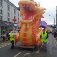 Ballon de défilé de carnaval, dragon chinois, impression numérique, certifié CE, taille et couleur personnalisables, décoration de parc en plein air