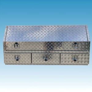 Caja de Herramientas de Aluminio con Revestimiento Antipolvo, Impermeable, para Exteriores, con 3 Cajones con Cierre, Recubrimiento en Polvo, Certificación CE, Ligera - Product Image 3