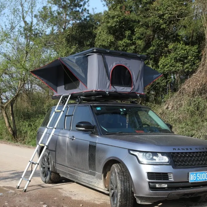 3-4 person camping 4x4 waterproof roof aluminum shell car rooftop tent hard shell roof top tent for sale