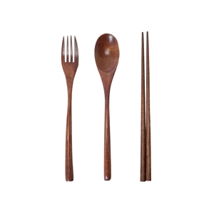 Service de vaisselle 5 pièces en bambou naturel de haute qualité avec logo personnalisé, vente en gros de conceptions durables fabricant du Vietnam Polaris Agri - Product Image 2