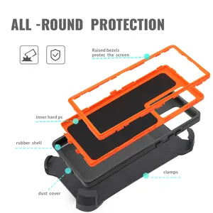 Heavy Duty Hybrid TPU PC With Belt Clip Hard Case Defender Case For Galaxy A10S A11 A12 A13 A14 A15 4G 5G ShockProof Phone Case