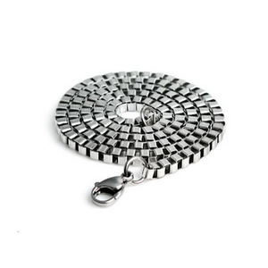 Collar de Cadena de Acero Inoxidable de 2 mm, 50 cm, 60 cm, para Uso Diario, Regalo, Diseño Geométrico - Product Image 2