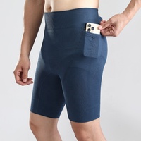 Shorts de cyclisme multi-poches à compression pour hommes, collants de sport