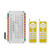 Récepteur de télécommande RF DC industriel 18 canaux 433 MHz, contrôleur de relais sans fil, piles AAA en plastique à code fixe/rolling