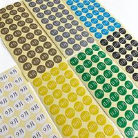 Étiquettes autocollantes rondes colorées pour marquage de date en entrepôt (1-12 mois)