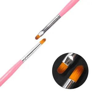 Hot Selling Dual-Use Acryl Nagelborstel Nagelgel Borstel Nail Art Schilderij Borstel