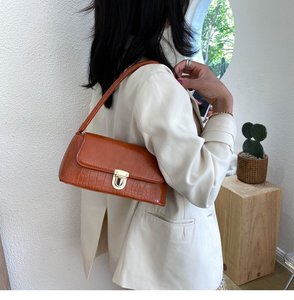Bolsos de mensajero para mujer Bolsos de cuero PU Bolsos de noche para damas Cocodrilo Axila. Z0863 - Product Image 1