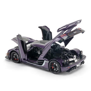 Coche de Juguete de Aleación a Escala 1:24 de Alta Calidad, Modelo <span class=keywords><strong>Koenigsegg</strong></span> <span class=keywords><strong>One</strong></span>, con Suspensión, Dirección, Sonido y Luces - Product Image 6