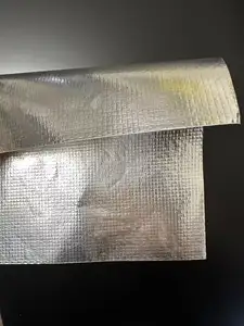 Manufacturer Aluminum Foil Glass Fiber Cloth Mesh With Black Acrylic Adhesive Tape For Cooker