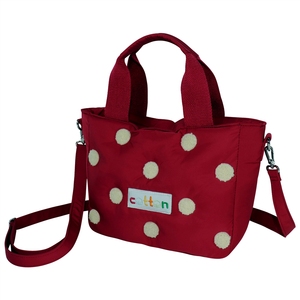 <b>Waterproof</b> Cross Body Two Letter Decoration Handles Women's Custom Soft Nylon Fluffy Quilted Puffer <b>Pillow</b> Shaped Handbag - Product Image 4