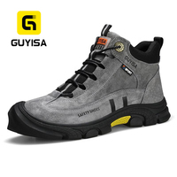 Chaussures de Sécurité Industrielles Décontractées Marque GUYISA, Semelle en Caoutchouc Antidérapante, Anti-Perforation, Embout en Acier Anti-Choc, Bottes de Travail