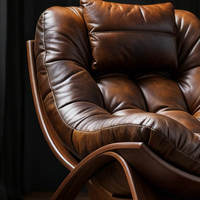 Nouveau fauteuil lounge en bois massif de style chinois, fauteuil d'appoint rembourré pour salon