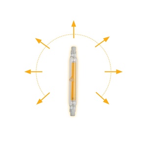Ampoule <span class=keywords><strong>LED</strong></span> COB en verre pour hôtel, double extrémité <span class=keywords><strong>R7S</strong></span>, 78 mm, 118 mm, 189 mm, 2700 K, 10 W, AC - Product Image 3