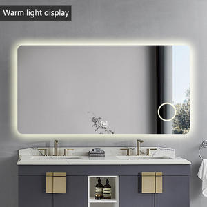 Phòng tắm hiện đại treo tường thông minh <span class=keywords><strong>LED</strong></span> gương với thời gian hiển thị - Product Image 2