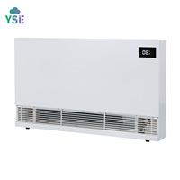 Unité de ventilo-convecteur ultra-mince à 3 rangées et 2 tuyaux avec moteur AC à 3 vitesses, classe d'incendie B1, faible bruit 33 dB pour projets CVC hôteliers
