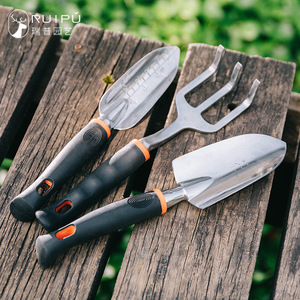 Aluminum Alloy <b>Gardening</b> Trowel <b>Set</b> 3 Pc Ergonomic Handle For Soil Digging Transplanting Planting <b>Tools</b> - Product Image 3