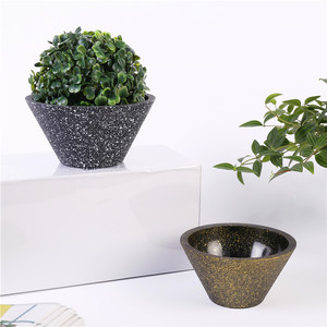 Yicai กระถางดอกไม้พลาสติกทรง<span class=keywords><strong>บอน</strong></span>ไซ,กระถางทรงกลมรูปทรง<span class=keywords><strong>บอน</strong></span>ไซตามสั่ง - Product Image 6