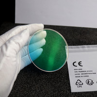 Lentes de gafas de sol EXIA M10A, 1,61, UV400, SHMC, revestimiento verde, Color azul cian degradado