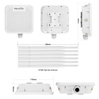 Routeur extérieur WiFi 6 AX1800 1800 Mbps bi-bande, point d'accès maillé sans fil avec 6 antennes à gain élevé 7dBi, étanche IP67, répéteur PoE