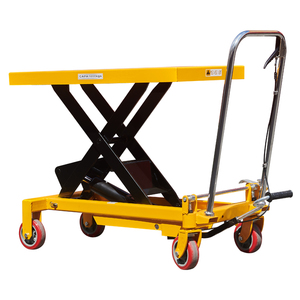 Table élévatrice à ciseaux hydraulique manuelle Capacité de charge de 1000 kg Équipement de levage industriel pour entrepôt Atelier Tables élévatrices - Product Image 1