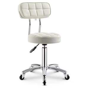 Tabouret <span class=keywords><strong>de</strong></span> <span class=keywords><strong>bar</strong></span> réglable à dossier très vendu pour salon, <span class=keywords><strong>chaise</strong></span> <span class=keywords><strong>de</strong></span> beauté nordique, mobilier <span class=keywords><strong>de</strong></span> beauté en métal, tabouret <span class=keywords><strong>de</strong></span> <span class=keywords><strong>bar</strong></span> blanc - Product Image 1