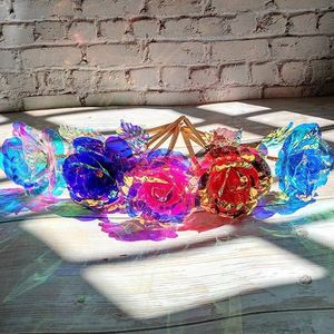Rose en feuille d'aluminium personnalisée pour la Saint-Valentin, fleur séchée, cadeau pour la fête des mères, pour les femmes - Product Image 5