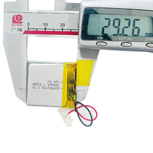Batterie lithium-ion personnalisée de haute qualité, <span class=keywords><strong>mini</strong></span> batterie lithium-polymère 360 mAh, batterie lithium 3,7 V, cellule de batterie 502728, batterie Lipo - Product Image 6
