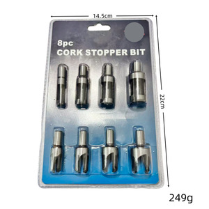 Yili Plug Cutting Bits 45 Steel Forstner Drill Bit Round Shank Woodworking Drilling <b>Tool</b> - Product Image 5