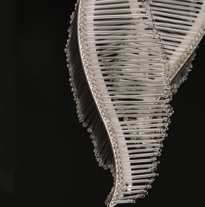 Nuovo Design semplice luce del ciondolo in vetro con piume e luce ristorante Bar lampadario decorativo in vetro Art soffiato a mano - Product Image 3