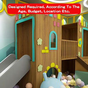 Toboggan commercial pour enfants HG, style bateau pirate, aire de jeux intérieure, animaux attrayants, thème jungle, blocs de labyrinthe souples, 1 an - Product Image 6