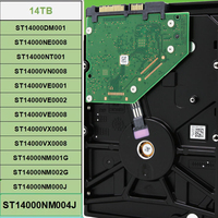 ST14000NM004J 14TB 3.5"HDD 7200RPM 12GB Cache Antarmuka SAS Pusat Data Penyimpanan Cloud Server NAS Penyimpanan Jaringan Teknologi CMR