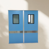 Puerta Batiente Hermética de Acero Inoxidable de Diseño Moderno, Tamaño Personalizado, para Cuartos Limpios, Hospitales y Uso Médico