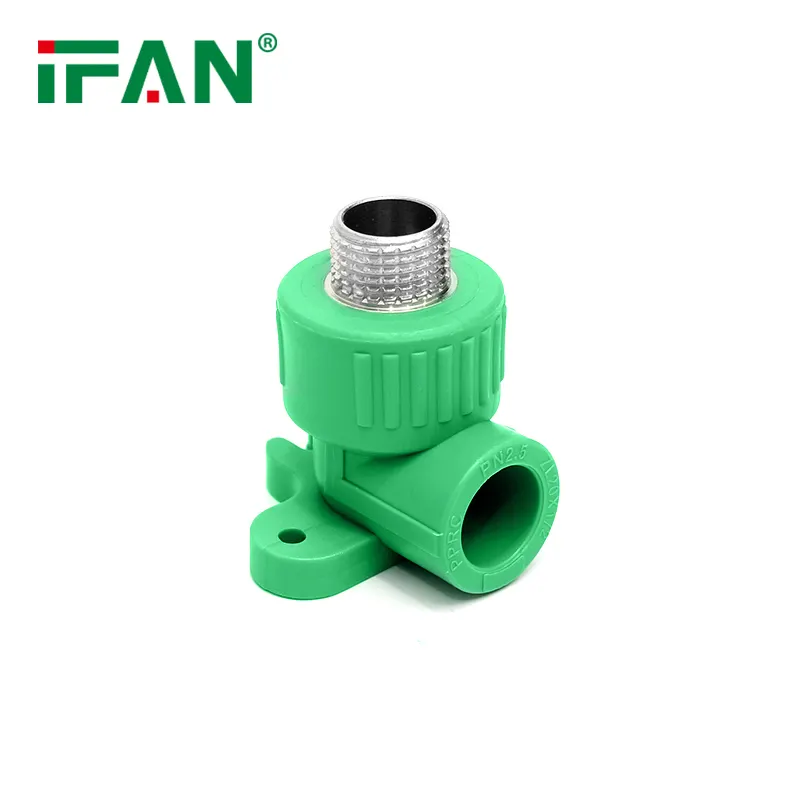 IFAN Factory Price Plastic PN25 Seated Male Elbow Green PPR Pipe Fitting PPR Plumbing Fittings