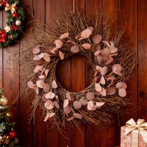 Poignées <span class=keywords><strong>de</strong></span> <span class=keywords><strong>porte</strong></span> naturelles <span class=keywords><strong>de</strong></span> branche d'arbre pour les réunions <span class=keywords><strong>de</strong></span> famille Décorations <span class=keywords><strong>de</strong></span> <span class=keywords><strong>Noël</strong></span> faites <span class=keywords><strong>maison</strong></span> Couronnes d'arbres circulaires - Product Image 6