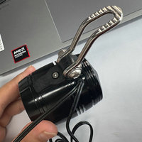 Phare avant AC 6V 2.4W avec coque en aluminium + support d'installation pour vélo à dynamo / vélos générant de la puissance par pédalage