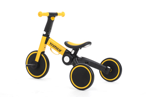 Tricycle intelligent 4-en-1 pour enfant <span class=keywords><strong>avec</strong></span> guidon pliable et cadre en aluminium-Manchons en TPR, hauteur de siège réglable - Product Image 5