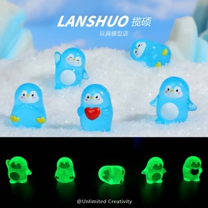 Lanshuo Mini <b>Penguin</b> Resin Pendant Cartoon Keychain DIY Jewelry Gift Unisex - Product Image 5