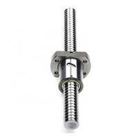 Vis à billes à double écrou en acier GCr15 avec rail linéaire, vis à billes en gros, vis à billes pour rail de guidage linéaire CNC à prix abordable