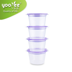 Conjunto de Caixas de Armazenamento de Plástico para Manter Alimentos Frescos 550ml x 4 Peças, Caixas e Recipientes Retangulares Modernos 17.8/15 - Product Image 4