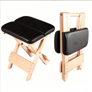 Nueva Silla Plegable de Madera Maciza para Yoga, Pilates y Ejercicio en Casa, <span class=keywords><strong>Precio</strong></span> al por Mayor, Comercial, Portátil, Plegable, <span class=keywords><strong>Gyrotonic</strong></span> - Product Image 1