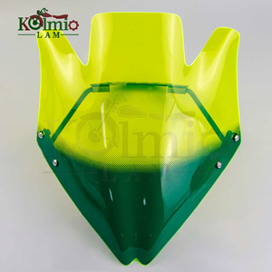 KOLMIO-LAM adapté pour <span class=keywords><strong>moto</strong></span> de couleur verte pour <span class=keywords><strong>Kawasaki</strong></span> <span class=keywords><strong>Z750</strong></span> Z750R <span class=keywords><strong>MOTO</strong></span> pare-brise déflecteur de vent pare-brise avec Support - Product Image 4