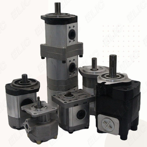 Pompe hydraulique à double engrenage haute pression <span class=keywords><strong>DYN</strong></span> Heavy Duty compatible avec les pompes de charge Rexroth A4VG A10VG, pièces détachées pour excavatrice Kobelco SK70 - Product Image 3