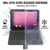 Tablette/ordinateur portable robuste 2 en 1 de 12,2 pouces, Android 14, Qualcomm 8+128 Go, lecteur de codes-barres 1D 2D, étanche IP65, tablette industrielle