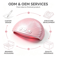 Lampe LED de séchage rapide pour ongles, machine de photothérapie pour vernis à ongles, lampe chauffante pour nail art, OEM, vente en gros, BSCI